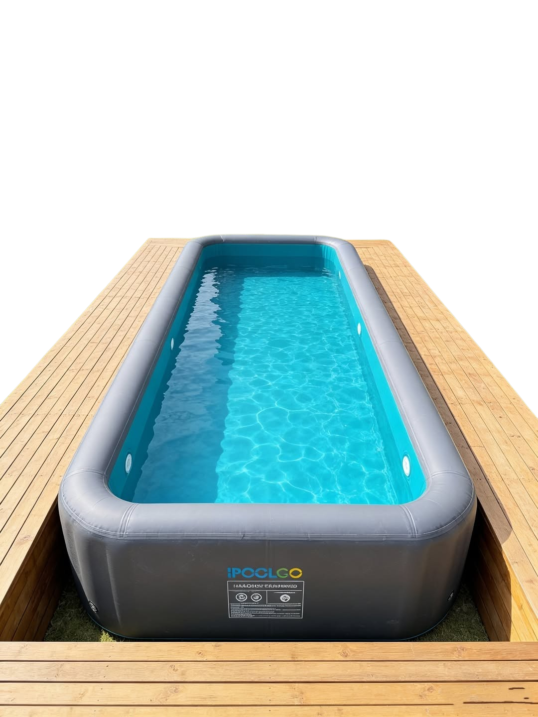 Piscina gonfiabile rettangolare autoportante IPoolGo 3x2x0.8 metri