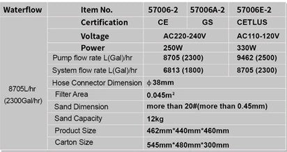 Sistema di filtrazione a sabbia iPoolGo – 8700 L/h