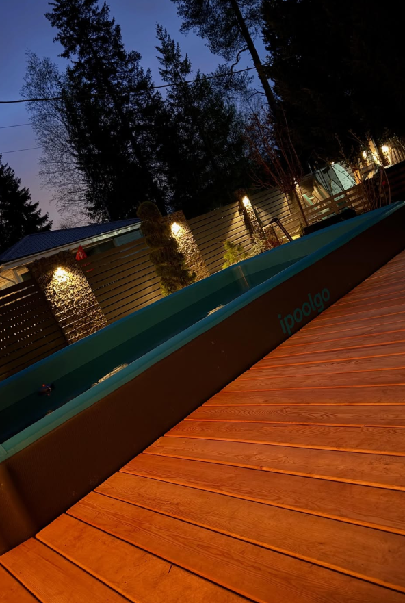 Piscina Gonfiabile Rettangolare Semi-Interrata 5x3x1.5 metri, spessore 15 cm.