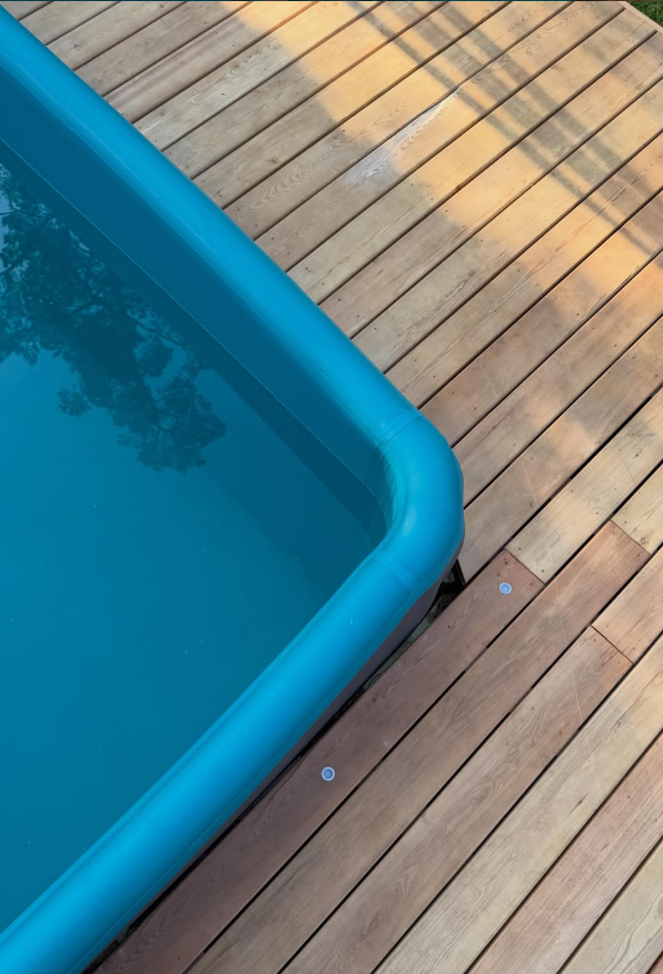 Piscina  Gonfiabile Rettangolare Semi-Interrata 6x3x1.5 metri, spessore 15 cm.